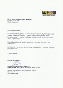 Referencje Western Union